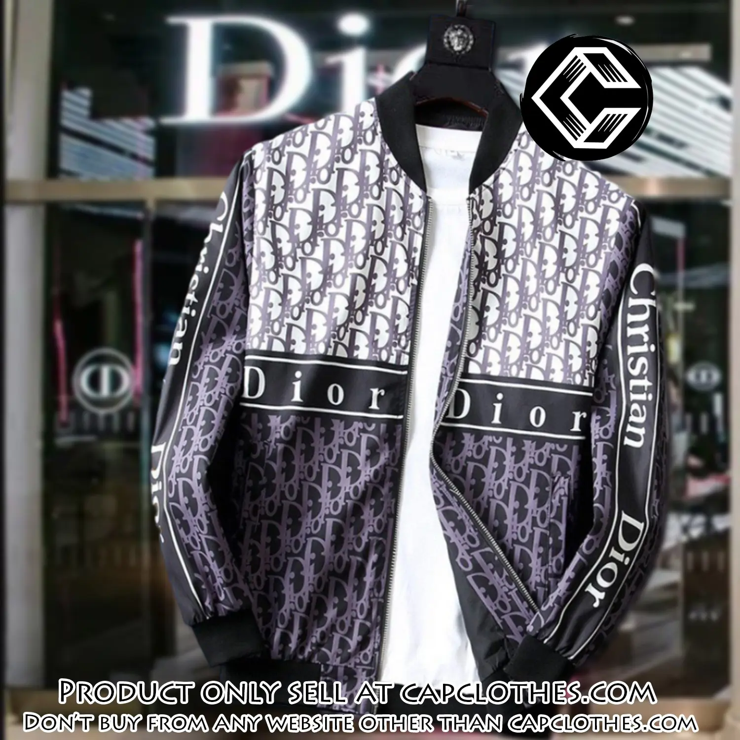 Dior luxury brand varsity zipper jacket vst1067 cc1526722